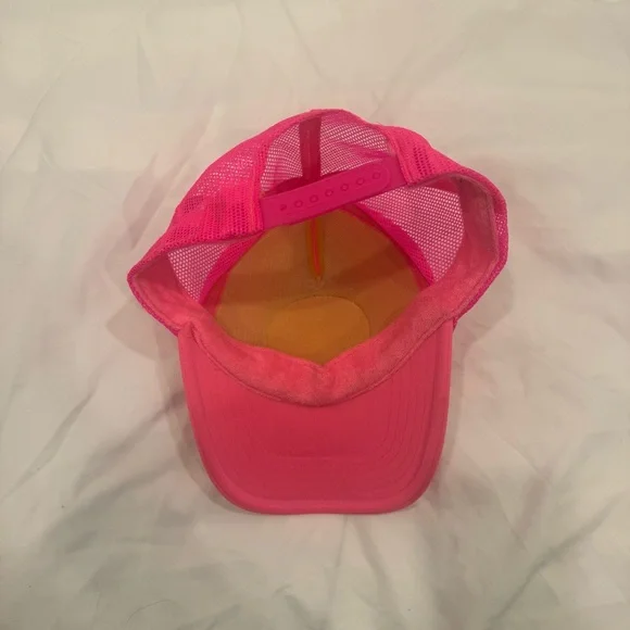 Pink Aviator Nation Smiley Trucker Hat - Picture 3 of 7